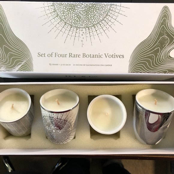 DL&CO : Mercury and White Votive Tumbler Candles NIB - Picture 2 of 12